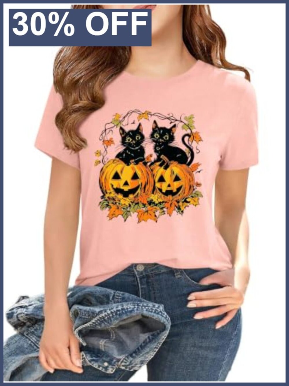 Toddler Halloween Pumpkin Graphic Cotton Tee